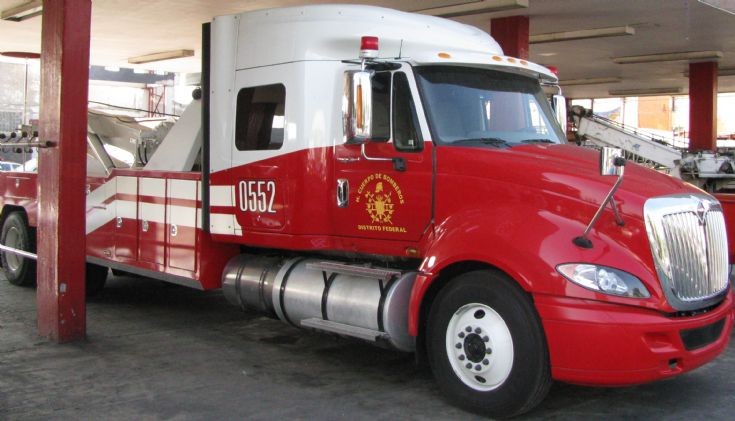 towing truck Mexico City fire depatment