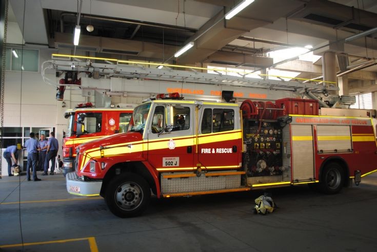 QF&R Freightliner Roma Fire station Brisbane