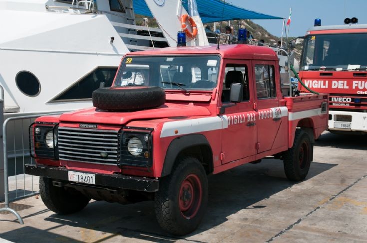Italian Land Rover unit on the island of Giglio
