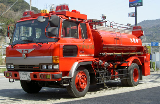 Hino water tanker Shimotsu Japan