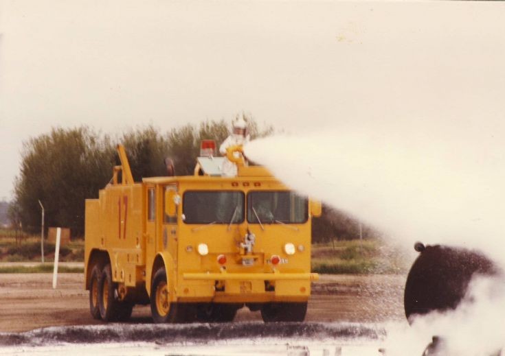 USAF P-4 Training Fire