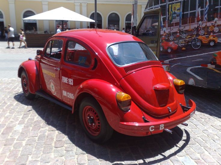 VW Fusca Bombeiros Porto Alegre back
