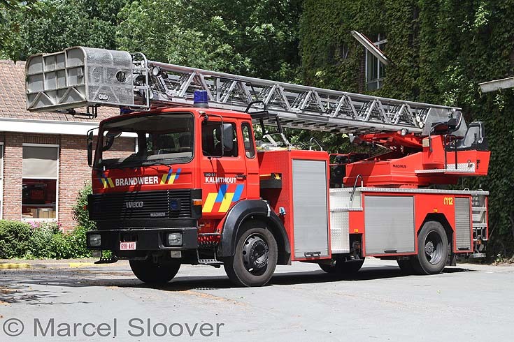 Brandweer Kalmthout Iveco Magirus ladder
