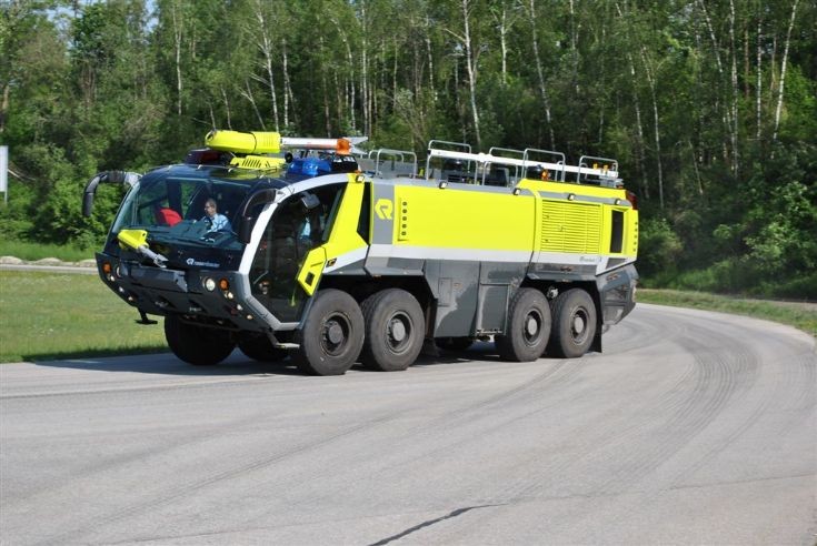 Panther 8x8  on test track