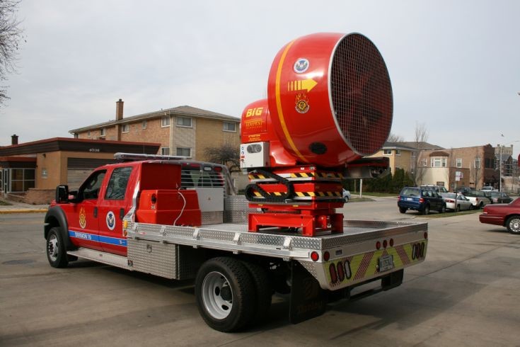 Ford PPV Fan unit Lyons Fire dept back