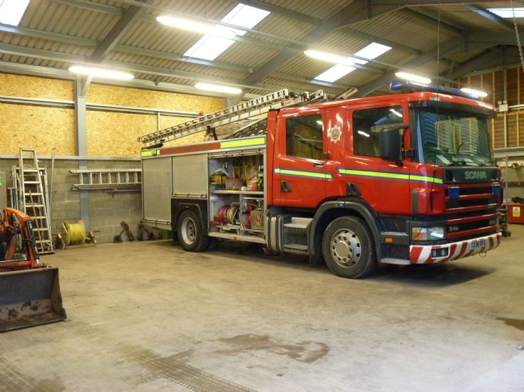 L&B temporary Fire Station inside