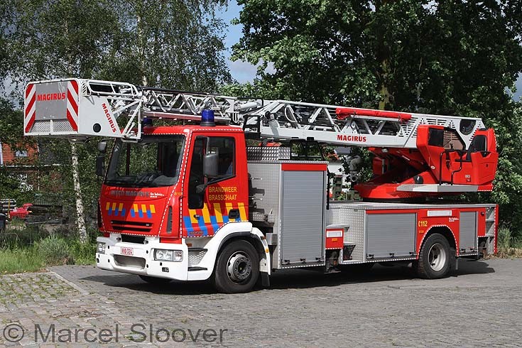 Brandweer Brasschaat Iveco Magirus ladder
