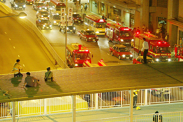 suicide attempt at HK street