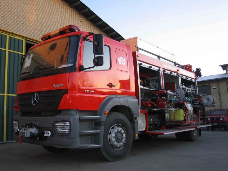 iranian rescue engine Mercedes