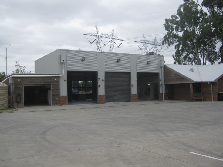 CFA South Morang Fire Station from rear courtyard.