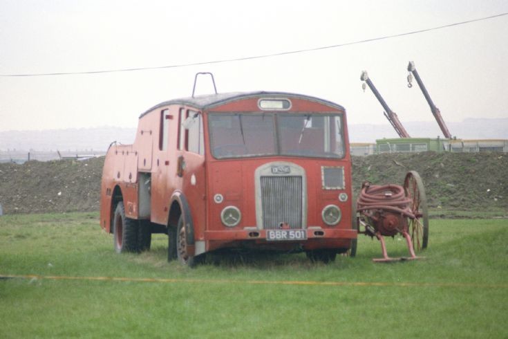 Ex Sunderland Dennis (BBR501) seen 1986