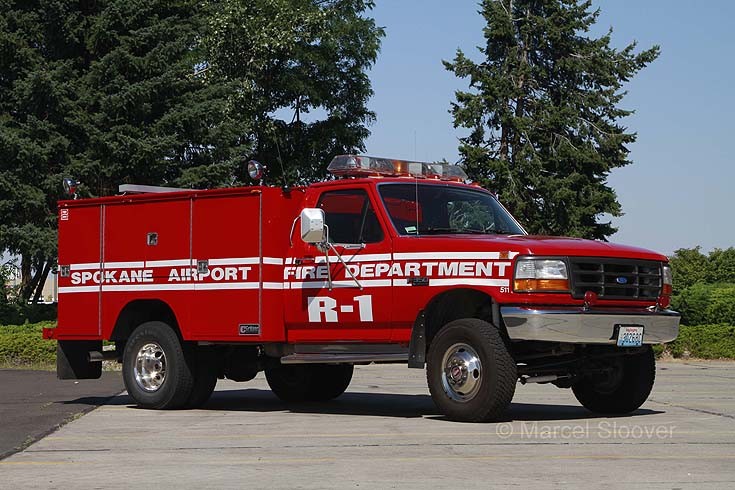 Spokane International airport Fire dept Rescue 1