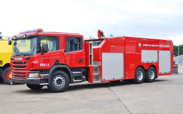 Garraf Oil Field foam tender Scania