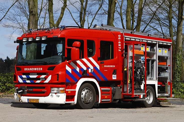 Brandweer Heerde Scania lockers open