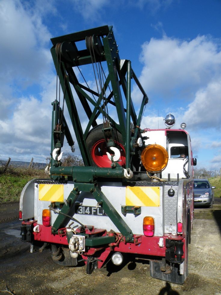 Rear end shot of Harvey Frost Crane 314FLM
