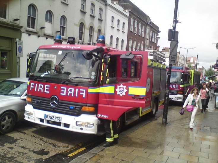 Outside Sutton Station LFB Mercedes