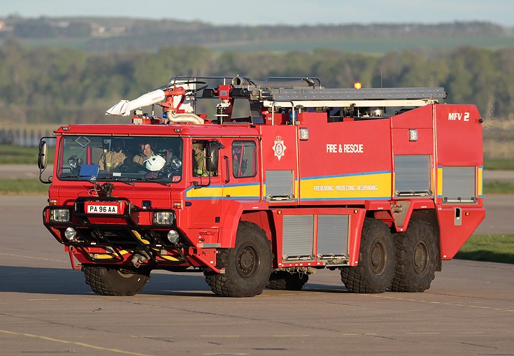Fire Engines Photos Carmichael MFV2 Florian PA96AA RAF Leuchars