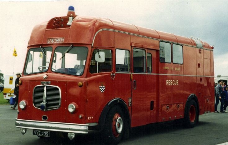 Dennis ET VYE235 London Fire brigade