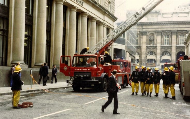 Bank of England fire Dodge Carmichael ladder