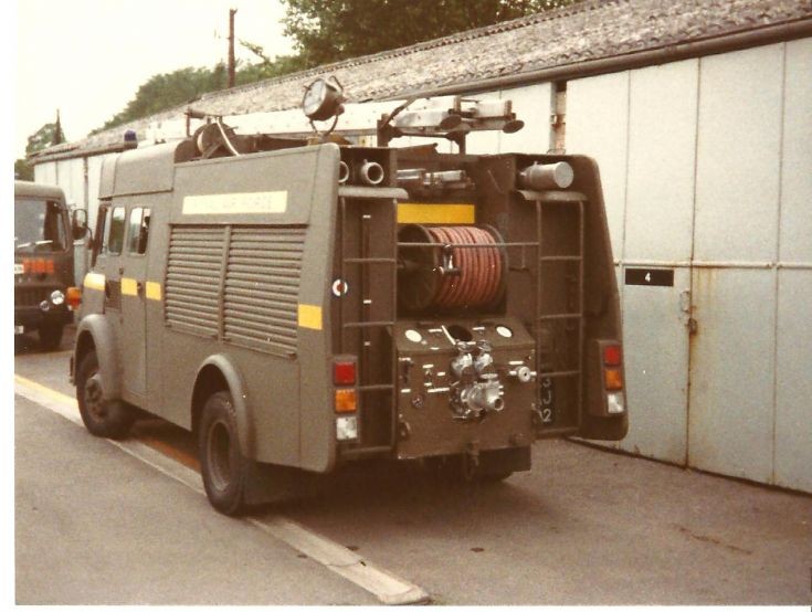 RAF fire service 1980's Bedford back