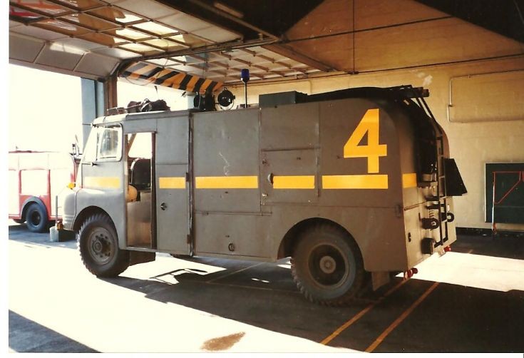 RAF fire service 1980's Bedford back
