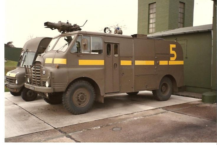 RAF fire service 1980's Bruggen Bedford nr.5