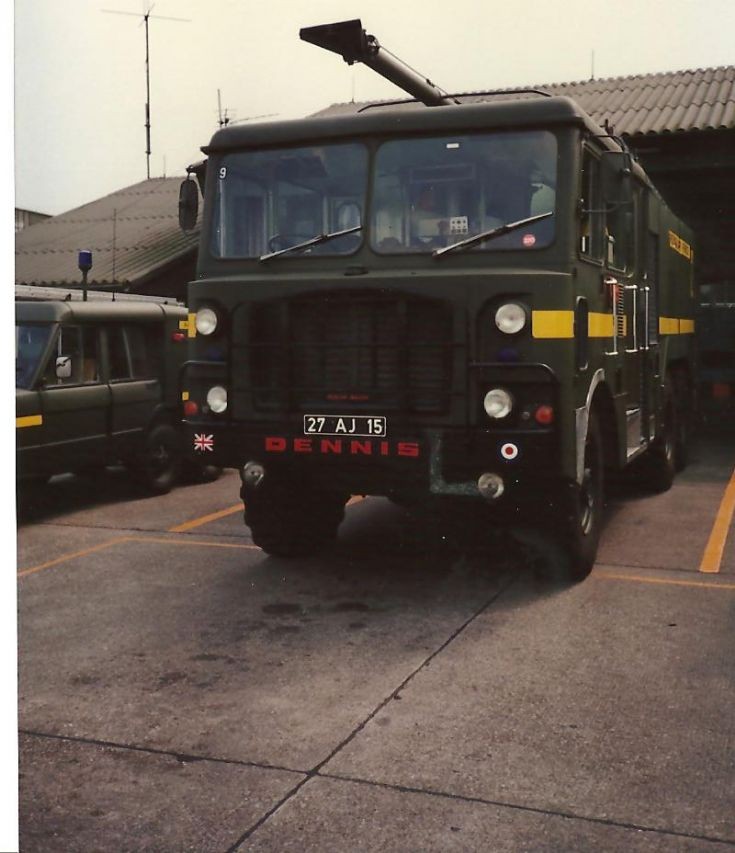 RAF fire service 1980's Dennis 27AJ15