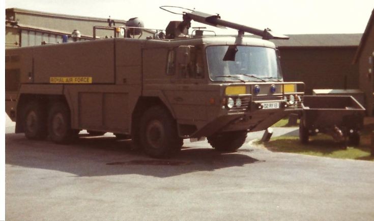 RAF fire service 1980's Carmichael 