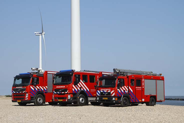Line up equipment Fire station Maximaweg