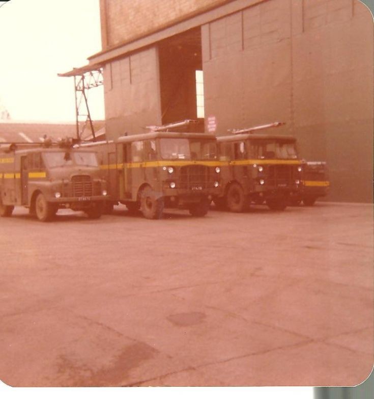 RAF fire service 1980's Catterick Fire school