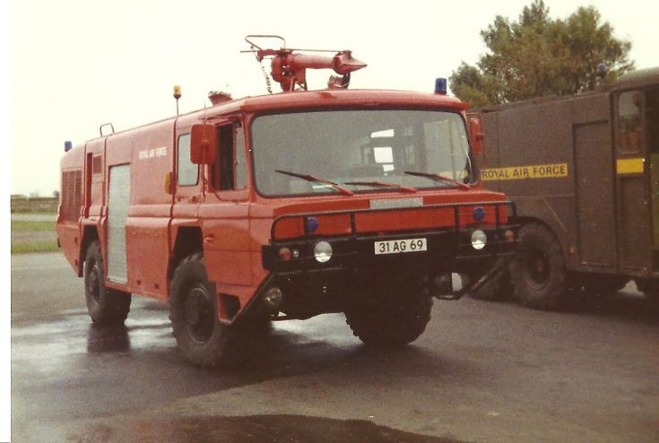 RAF fire service 1980's Catterick Carmichael