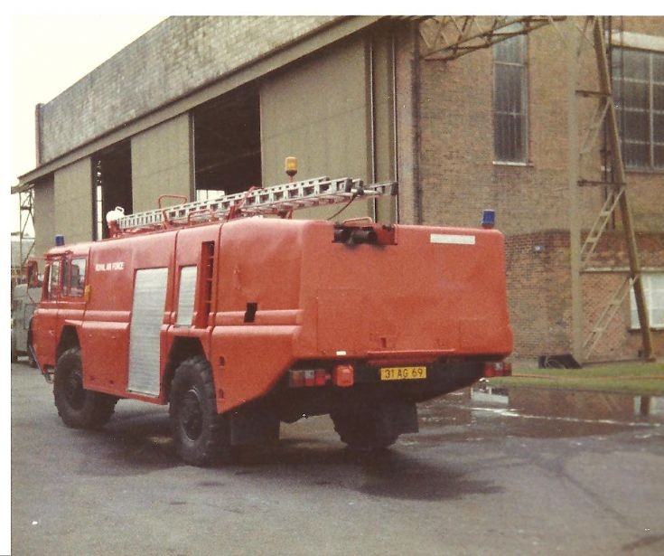 RAF fire service 1980's Carmichael 31AG69