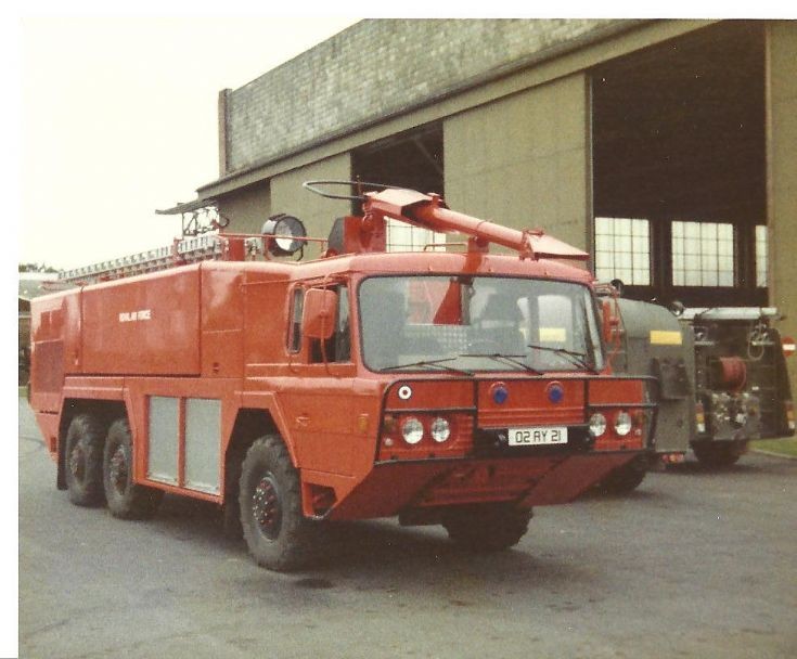 RAF fire service 1980's Carmichael 02AY21