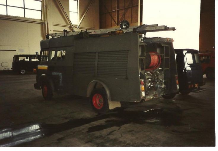 RAF fire service 1980's Bedford back
