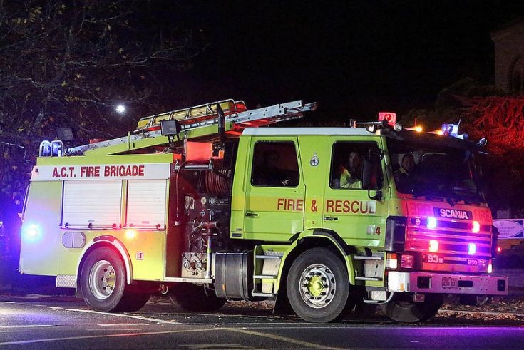 ACTFR pumper - Torchlight Parade