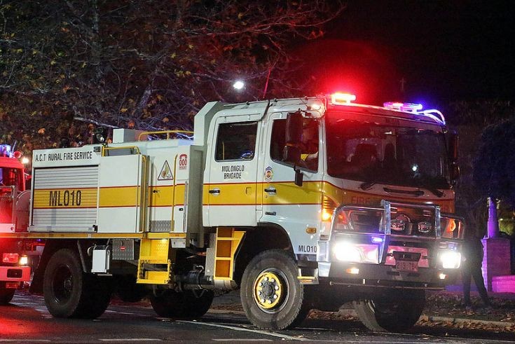 ACTRFS tanker - Torchlight Parade, Australia