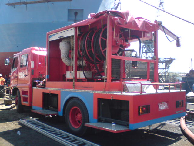 The submersible pump of the north jakarta