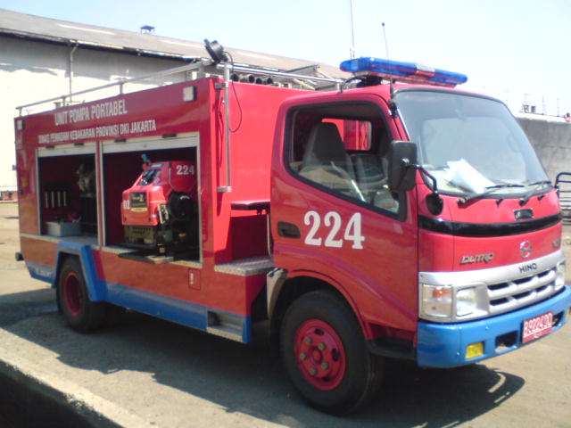 the portable pump of the north jakarta