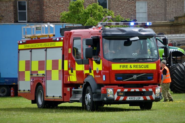 KX13LGF Volvo Durham Darlington FRS