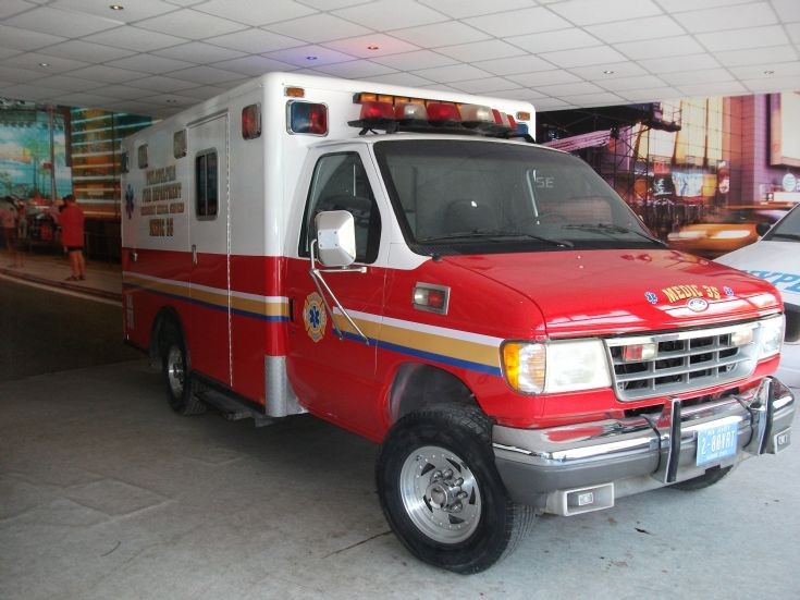 Film set Philadelphia FD Ambulance