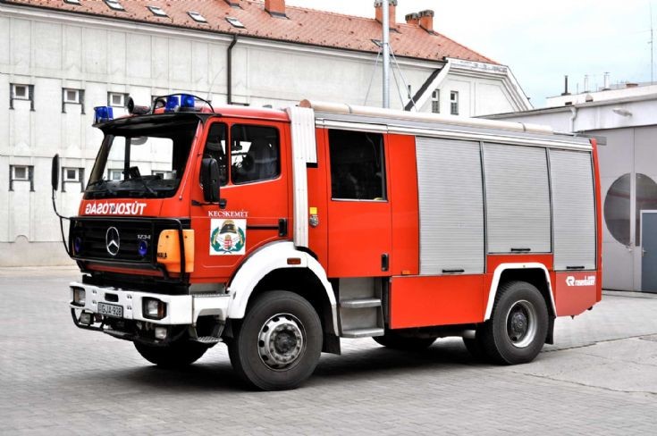 Pumper at Kecskemet fire station