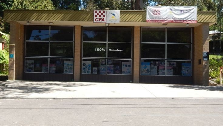 CFA Volunteer Fire Station in Olinda Victoria.