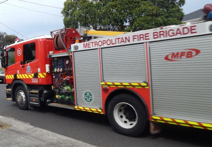 Melbourne MFB Scania P310 Pumper.