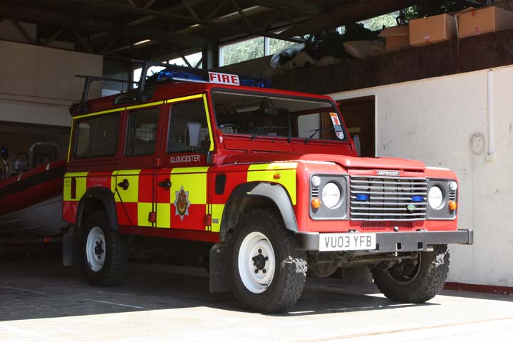 Gloucester Fire station Landrover 
