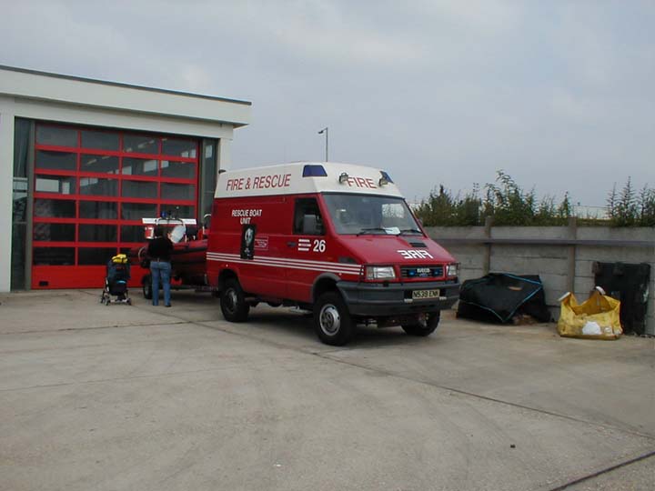 Bedford's Boat Transporter with Rescue Boat