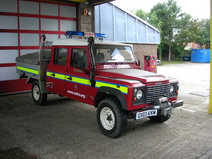East Sussex Fire &  Rescue Service Landrover