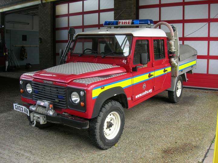 East Sussex Fire &  Rescue Service Landrover