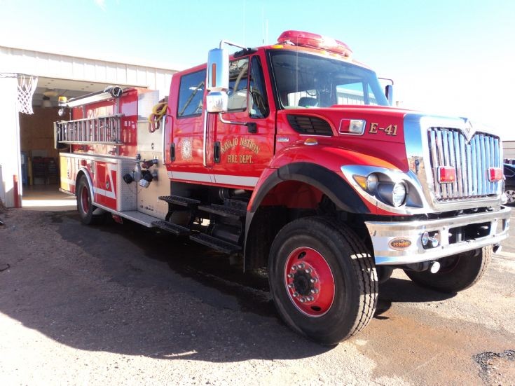 Fire Engines Photos International Pumper, Tuba City, Arizona, USA