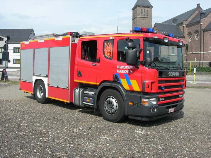 Brandweer Maasmechelen Scania pumper