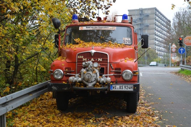 Retired fire truck, Frankfurt